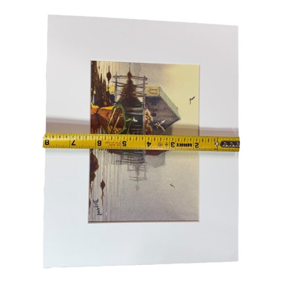 Neil Depew Art Print Set 2 Matted Watercolor Illustrations Nautical Beach House - Picture 7 of 9